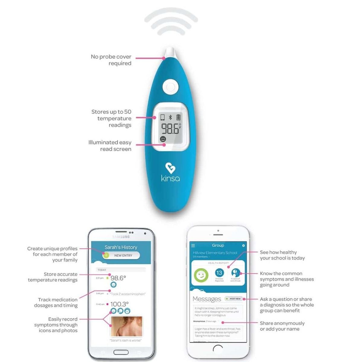 Kinsa smart thermometer