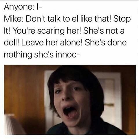 Image result for mike stranger things memes