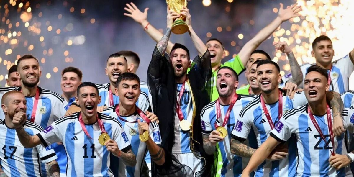 a football team celebrating their win