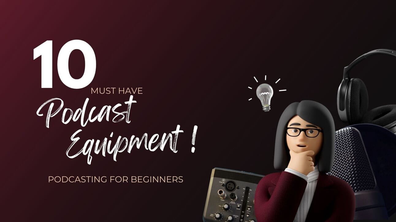 10 must have podcast equipments | Podcasting is the new mania. It’s the new way to grow and gain popularity. Many use it to showcase their talent. But the most difficult topic was how to get started and pick your podcast gadgets. | podcast for beginners, podcast gadgets