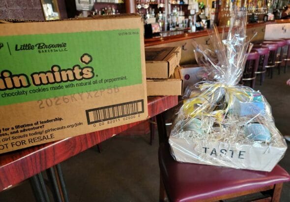 Cogans Pizza, Girl Scout Cookies, Taste Unlimited treats