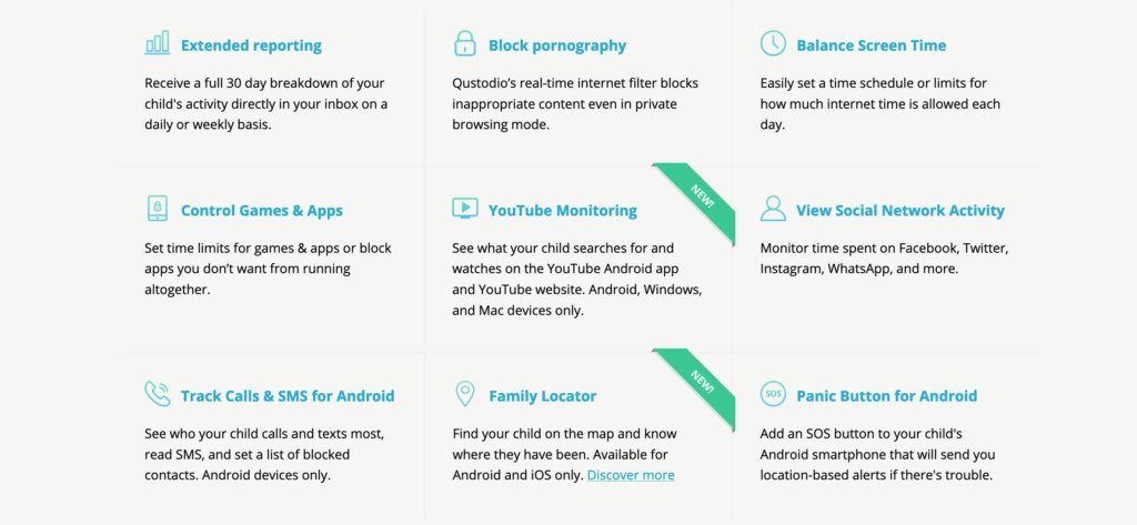 ZIFT/Net Nanny Parental Control App Norton Family Parental Control App ESET Parental Control for Android Qustodio Parental Control App OurPact Parental Control App Kaspersky Safe Kids Parental Control App Parental control apps