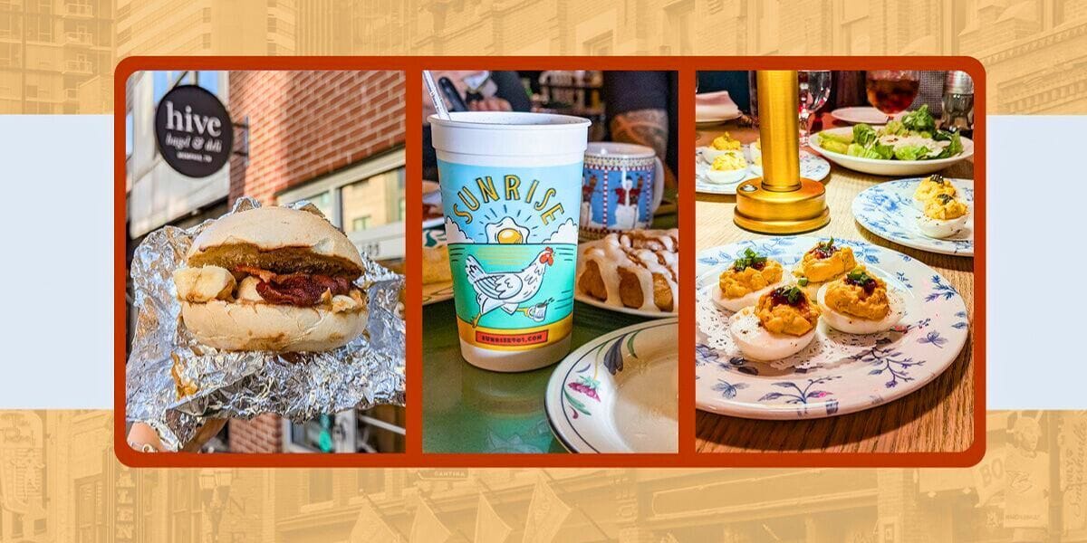 collage of different foods to eat in Tennessee