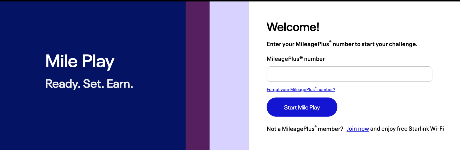 United Mile Play offer