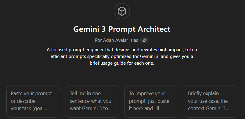 Gemini 3 Prompt Architect