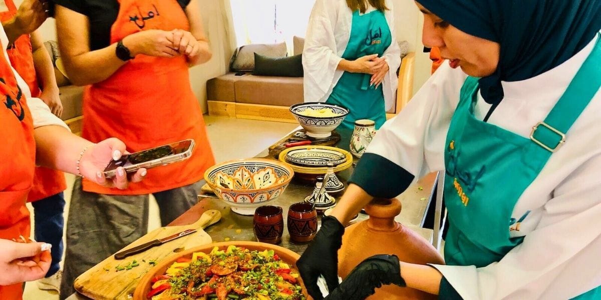cooking class at Amal Women’s Training Center