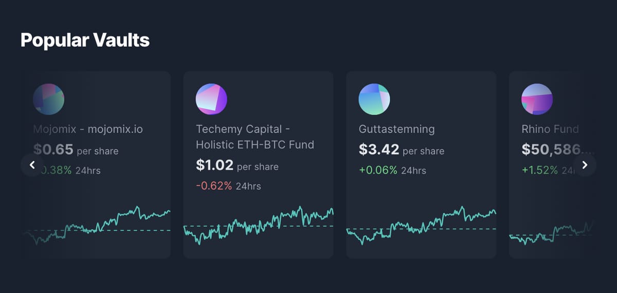 Enzyme Finance vaults