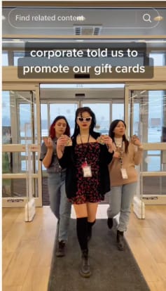 Corporate Told Us to Promote Our Gift Cards