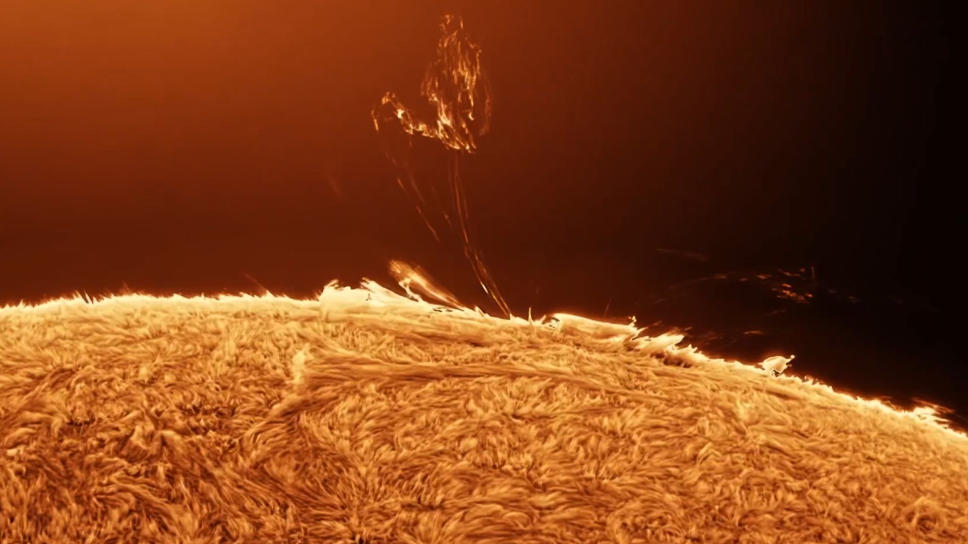 Astrophotographer Mark Johnston captured a rare solar prominence, hydrogen plasma suspended by magnetic fields, dancing above the sun’s limb on October 20, 2025, from Willow Springs Lake, Arizona. The 6.5-second timelapse compresses 75 minutes of real-time solar activity, revealing delicate, thread-like plasma structures in motion. Such features are shaped by the sun’s magnetic field and offer insight into solar dynamics. While not a scientific dataset, the footage complements ongoing space-based solar monitoring and public engagement with heliophysics.
