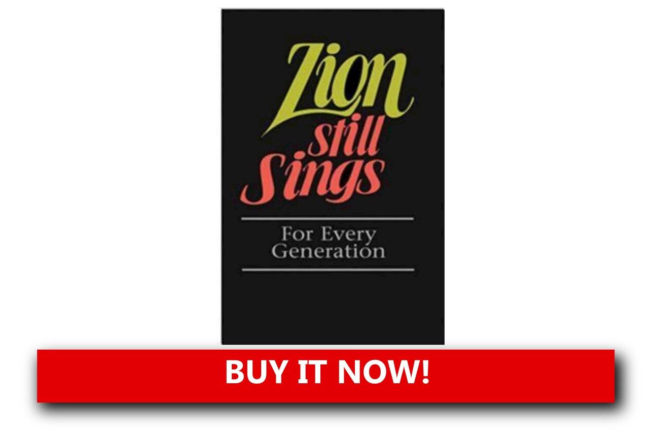 Songs of Zion by Abingdon Press: Cover of "Songs of Zion" by Abingdon Press, a collection of African American spirituals and gospel hymns with historical notes.