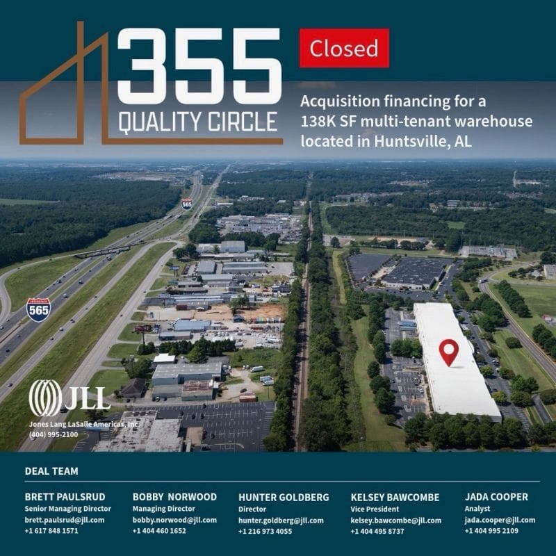 JLL sells AL warehouse