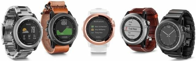 5 variations of Fenix 3 Sapphire
