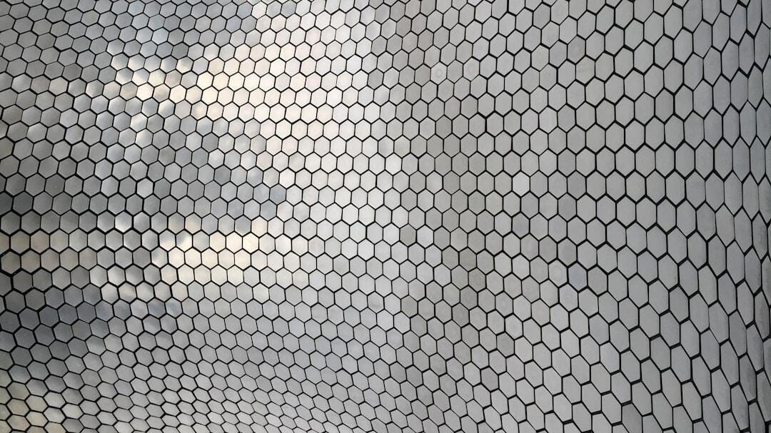 Aluminum tiles detail in the Soumaya Museum in Mexico City