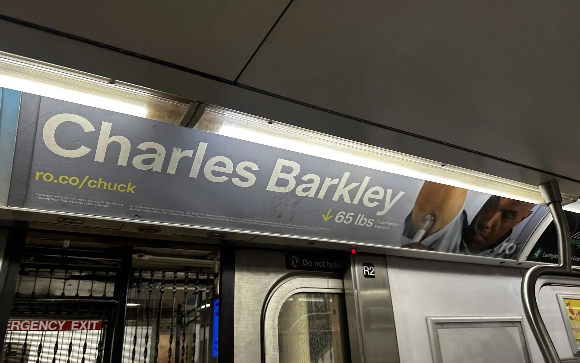 Ro weight loss ad in the NYC subway