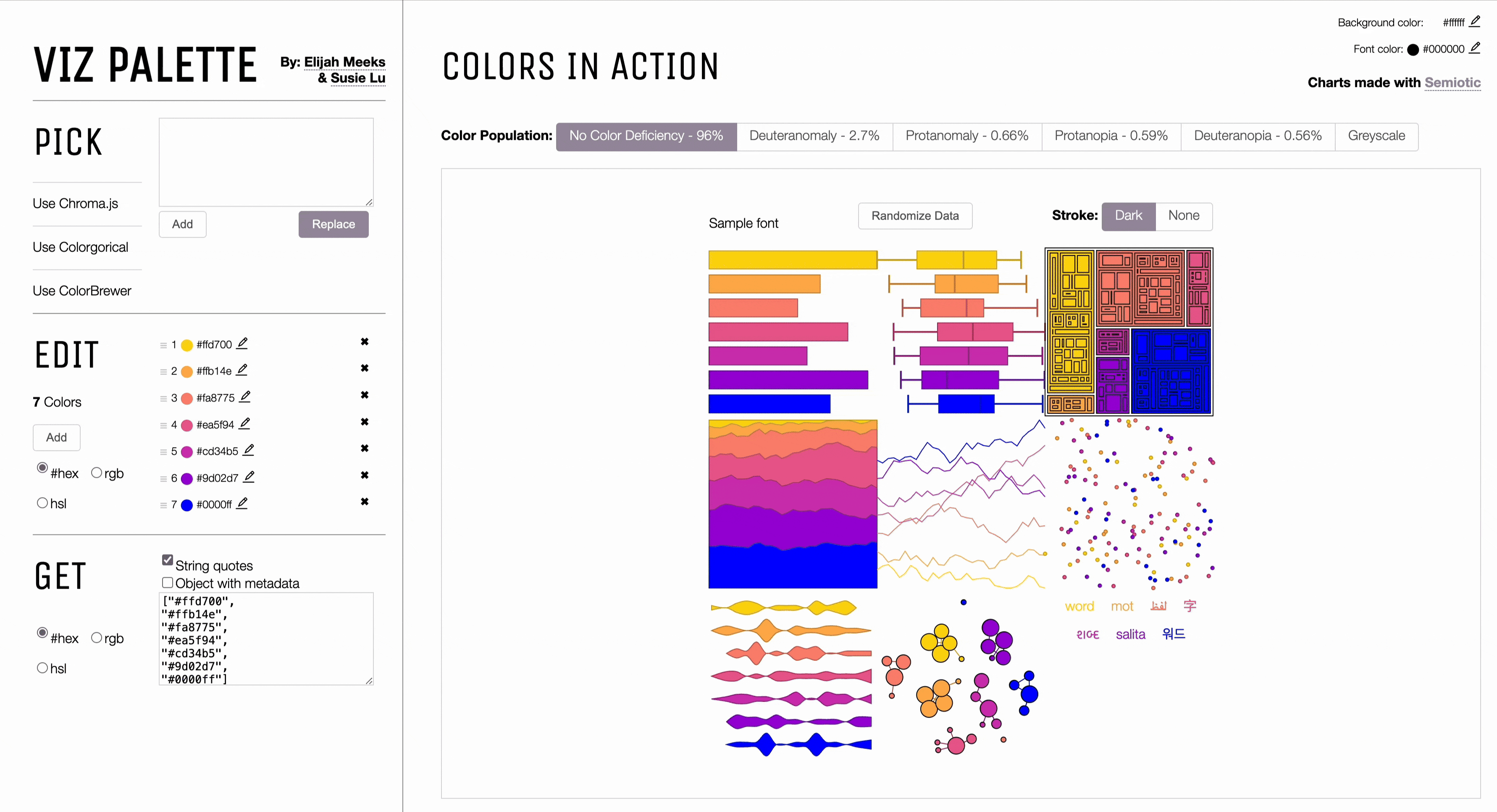 DIY - Viz Palette : lâoutil pour des dataviz aux couleurs accessibles - navigation