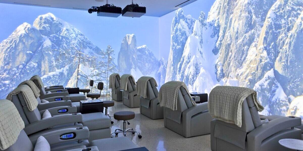 a soothing spa experiences with a virtual reality