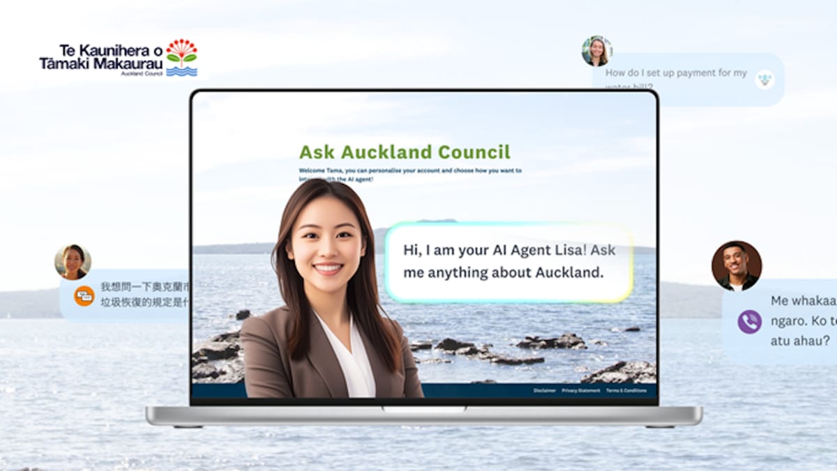 Screenshot of Auckland Council Chatbot