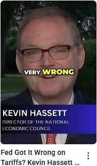 Fed Got It Wrong on Tariffs? Kevin Hassett Calls Out Inflation Mistake
