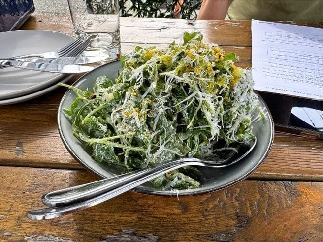 Frank's arugula salad