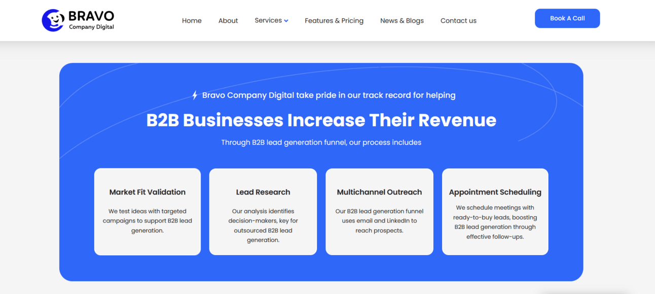 Bravo-Company-Website