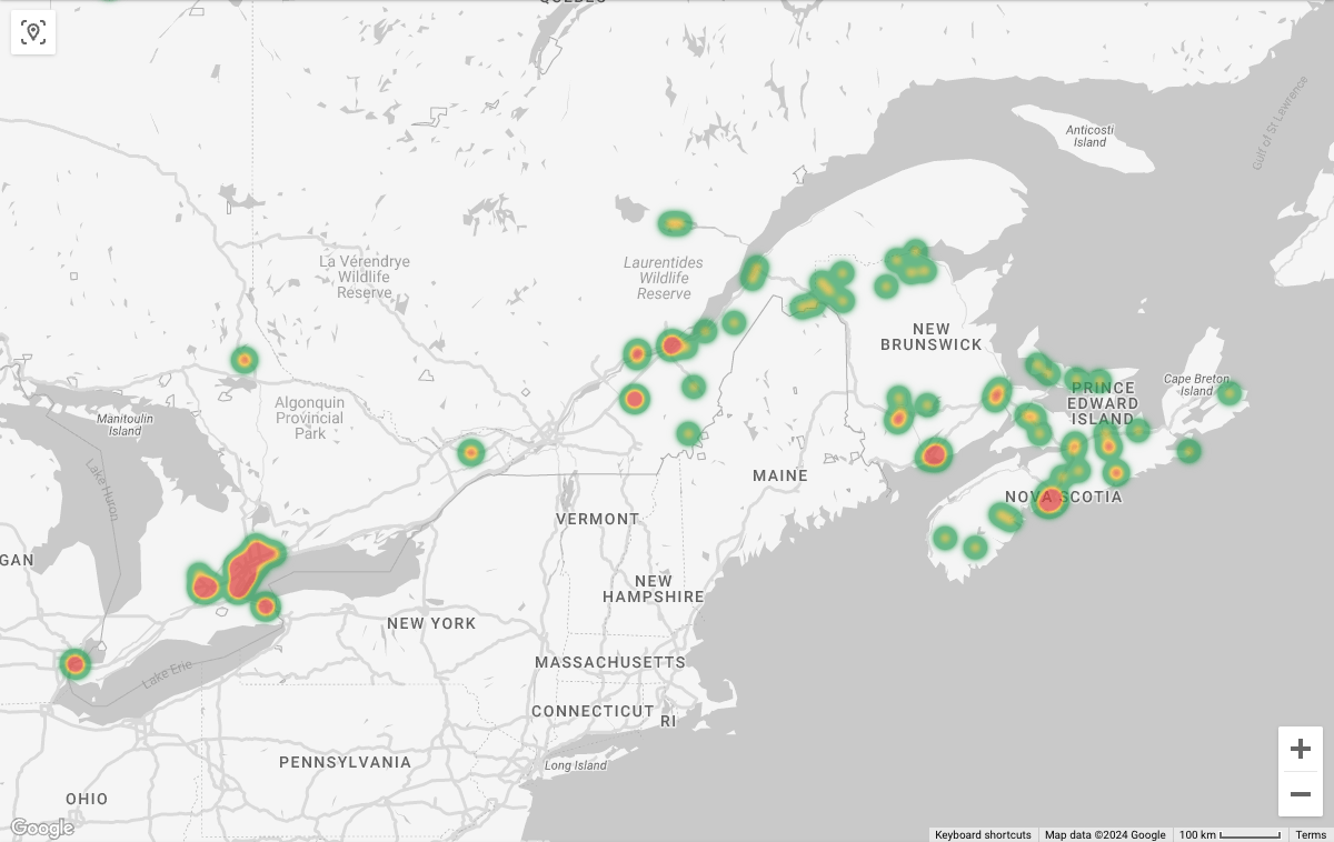 Our visualization of spend by the CPC