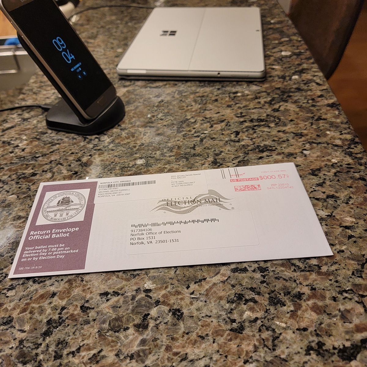 I voted