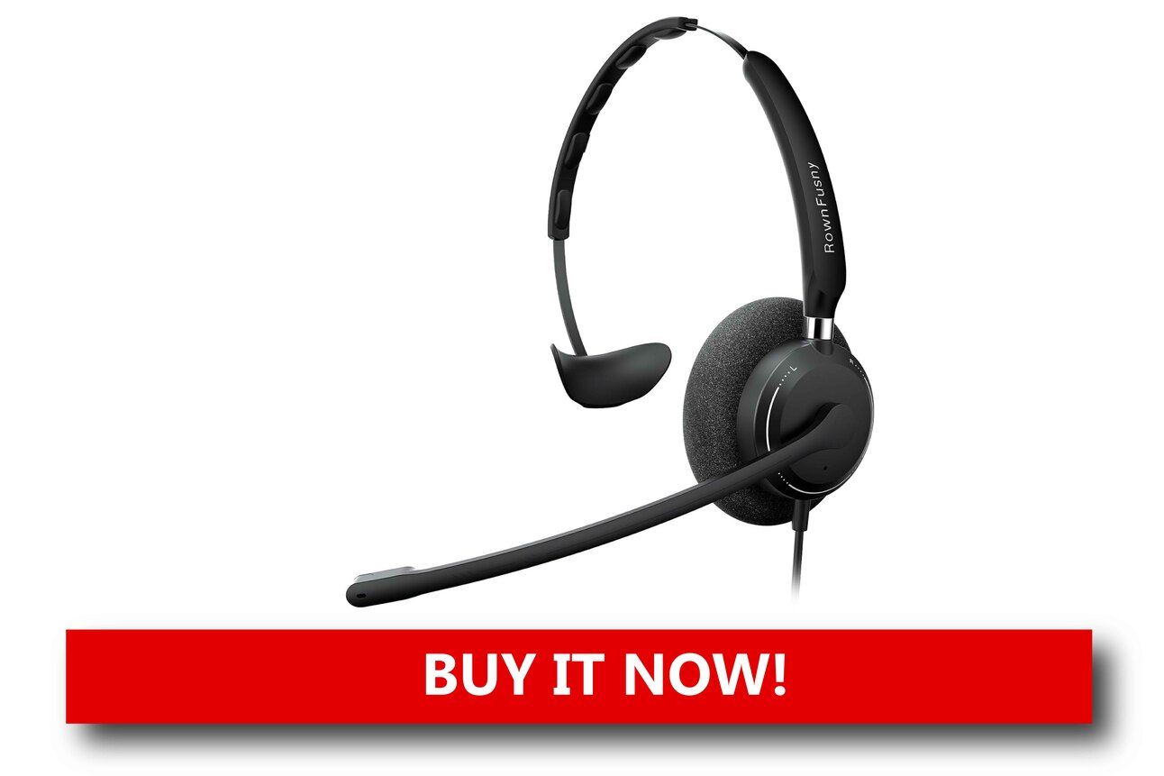 Noise-Cancelling Headsets for Full Immersion A cushioned over-ear gaming headset with a built-in mic resting on a PC setup, with a game playing on-screen and RGB lighting in the background.