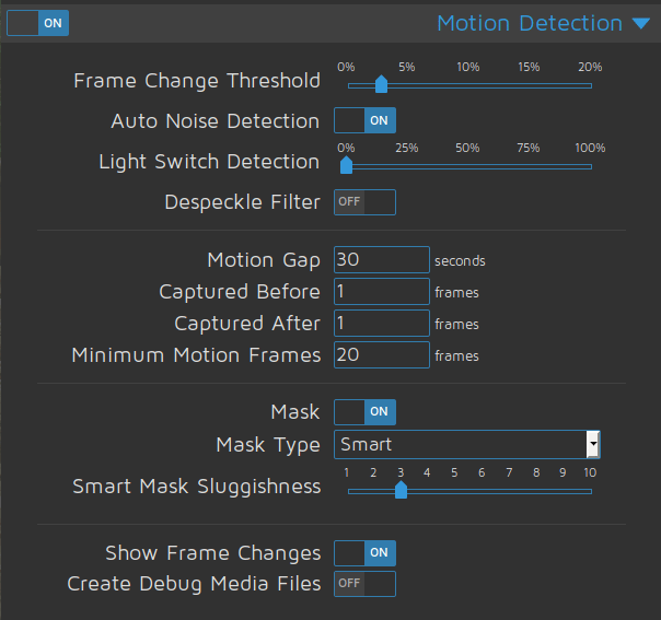 Motion Detection 1 - Camera and motion detection with Jeedom