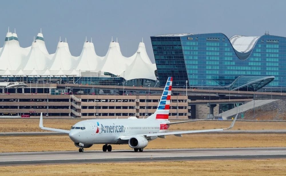 American Airlines on the runway
