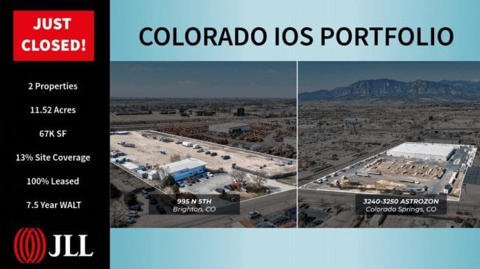 JLL sells Colorado IOS portfolio