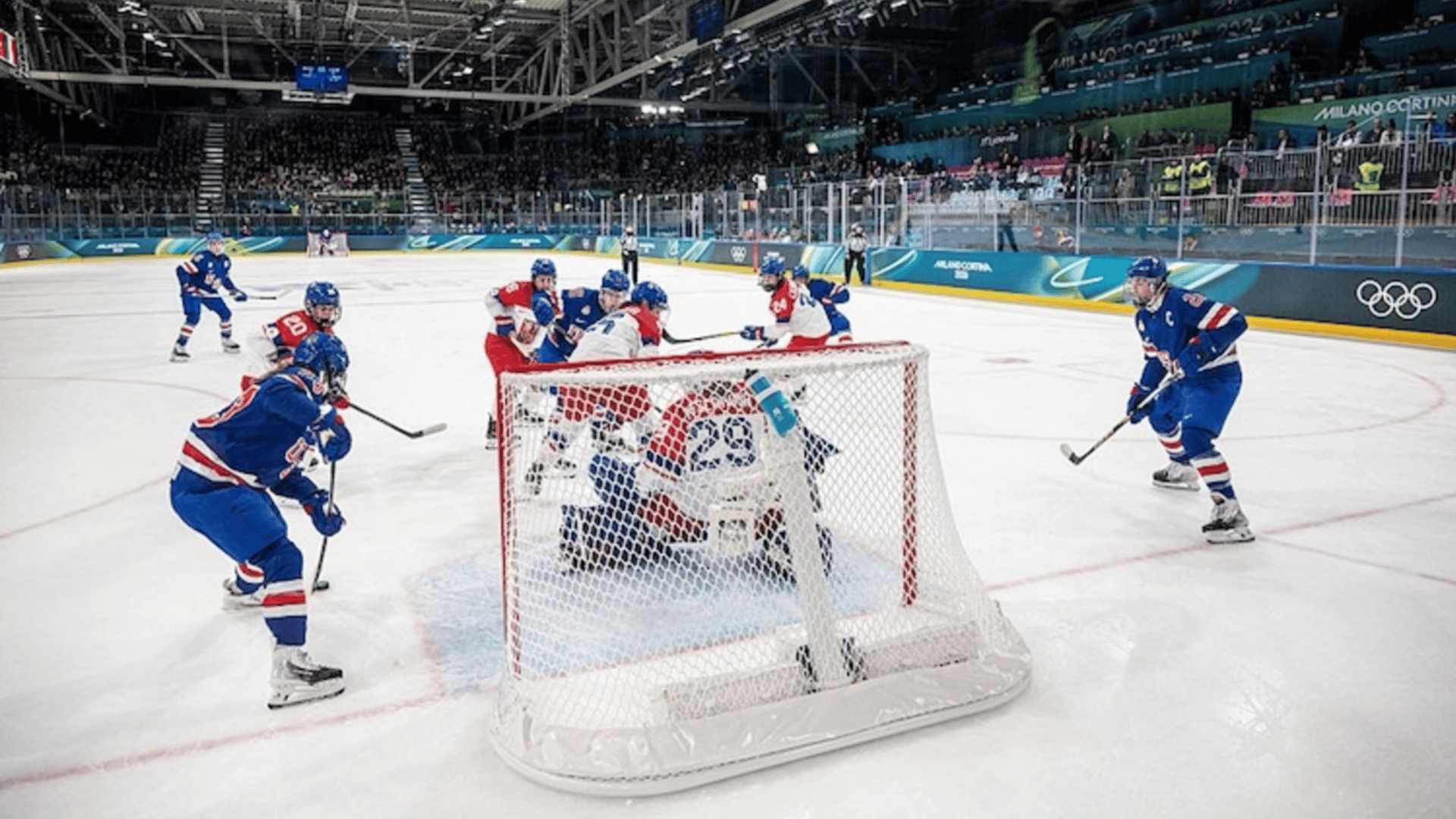 Peslarova Klara (CZE) participates in the Winter Olympic Games at the Milano Rho Ice Hockey Arena in Milano, Italy. 