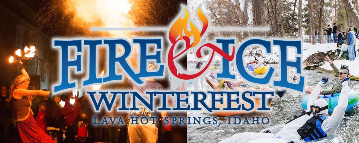 fire and ice winterfest in lava hot springs