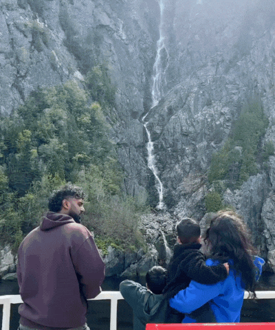 a family doing outdoor activities together