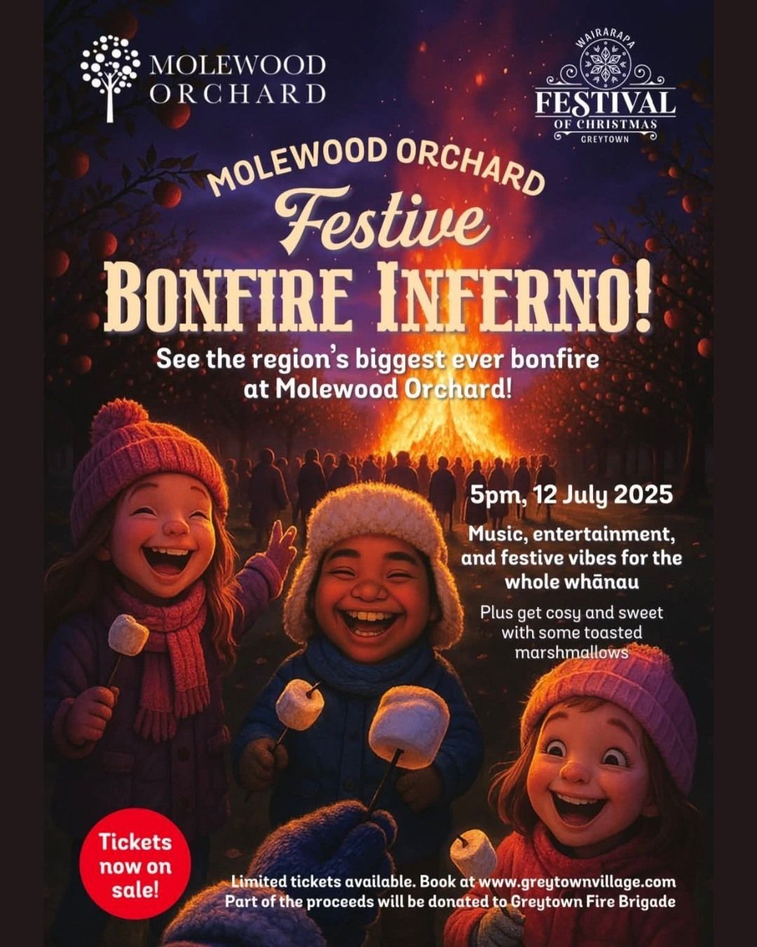 Molewood Orchard Festive Bonfire Inferno