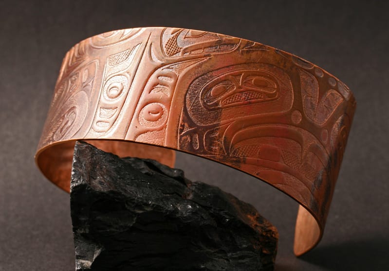 Gwaai Edenshaw copper cuff