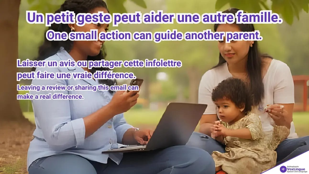 Aidez-Nous à Aider D’Autres Familles · Help Us Help More Families