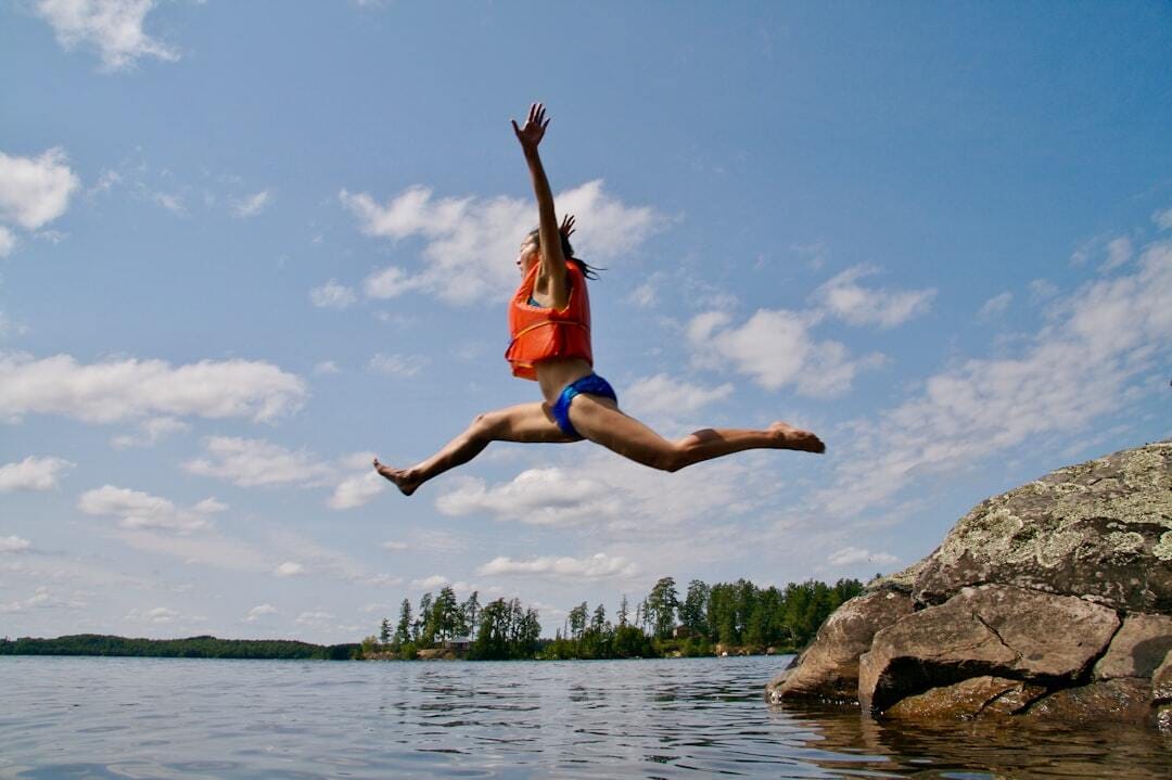 Day two of an eight-day inland canoe trip through Lady Evelyn Smoothwater Provincial Park in Northern Ontario. It was getting hot and we needed to refresh!