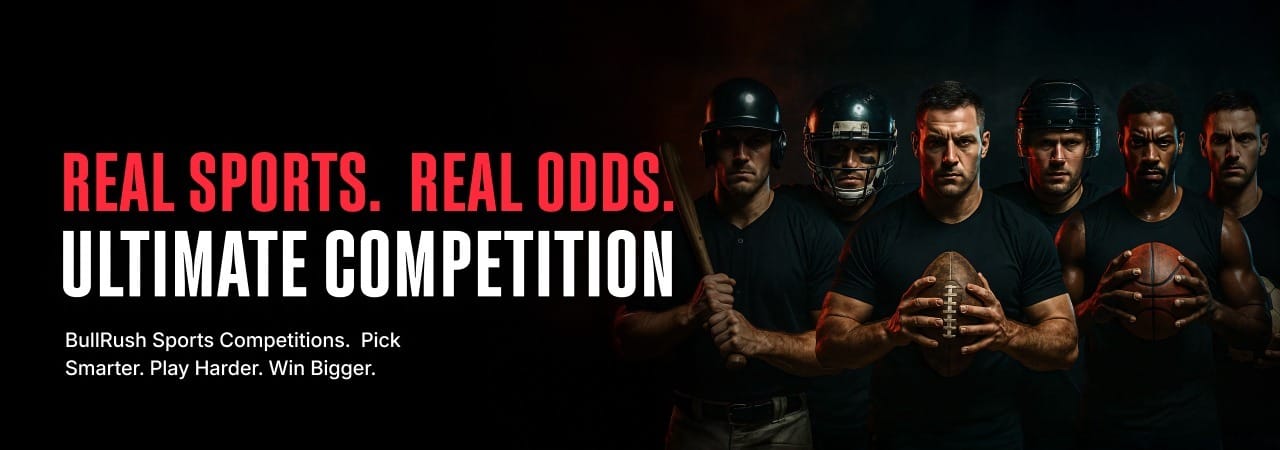 Join the BullRush Sports Competition. Pick matches across football, tennis, NBA, UFC, and more. Free to enter. Skill, instinct, and bragging rights.