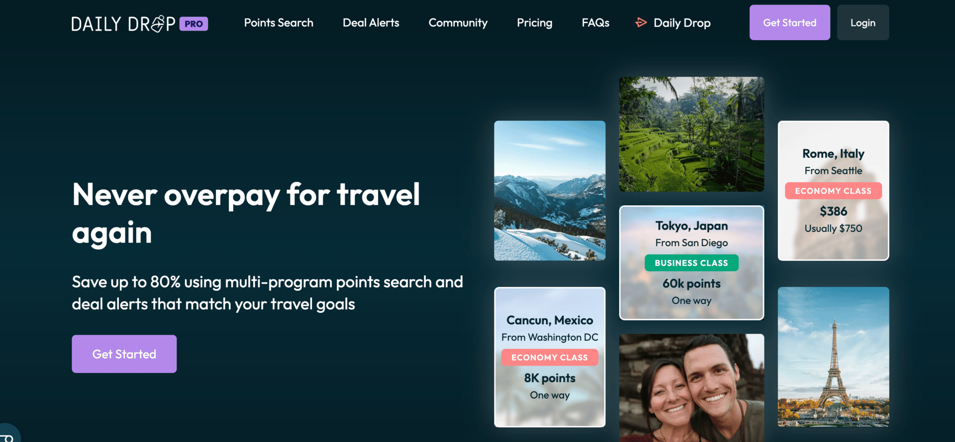 Daily Drop Pro homepage