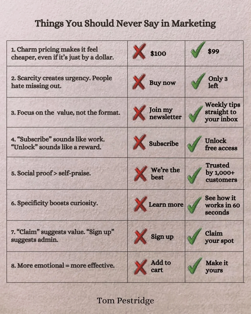 marketing phrases
