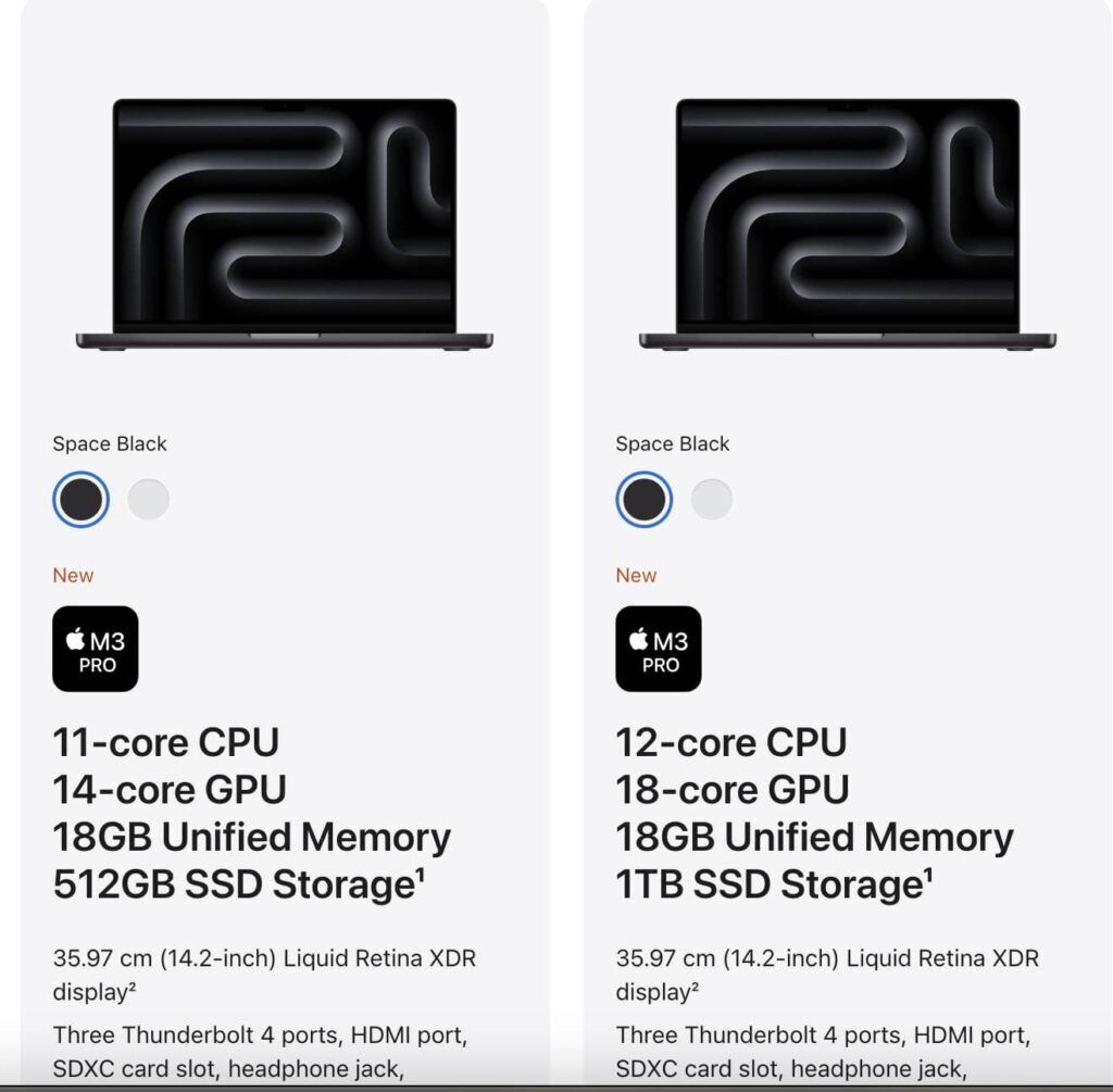Apple New MacBook Pro 2023 Specifications