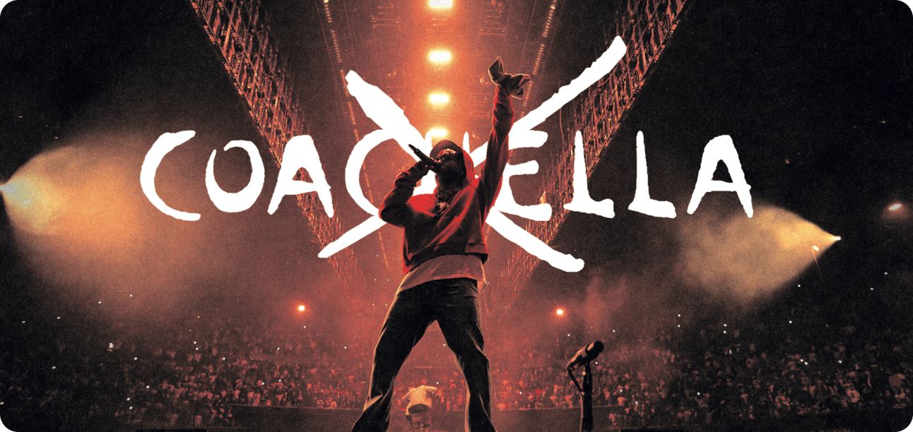 Kendrick performing on stage