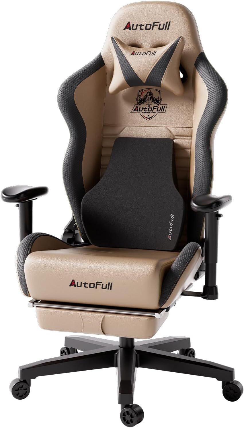 AutoFull C3 Gaming Chair – Race-Ready Comfort for Every Game A high-back racing style gaming chair with sleek PU leather, adjustable lumbar support, and a cozy footrest, perfect for teens and streamers.