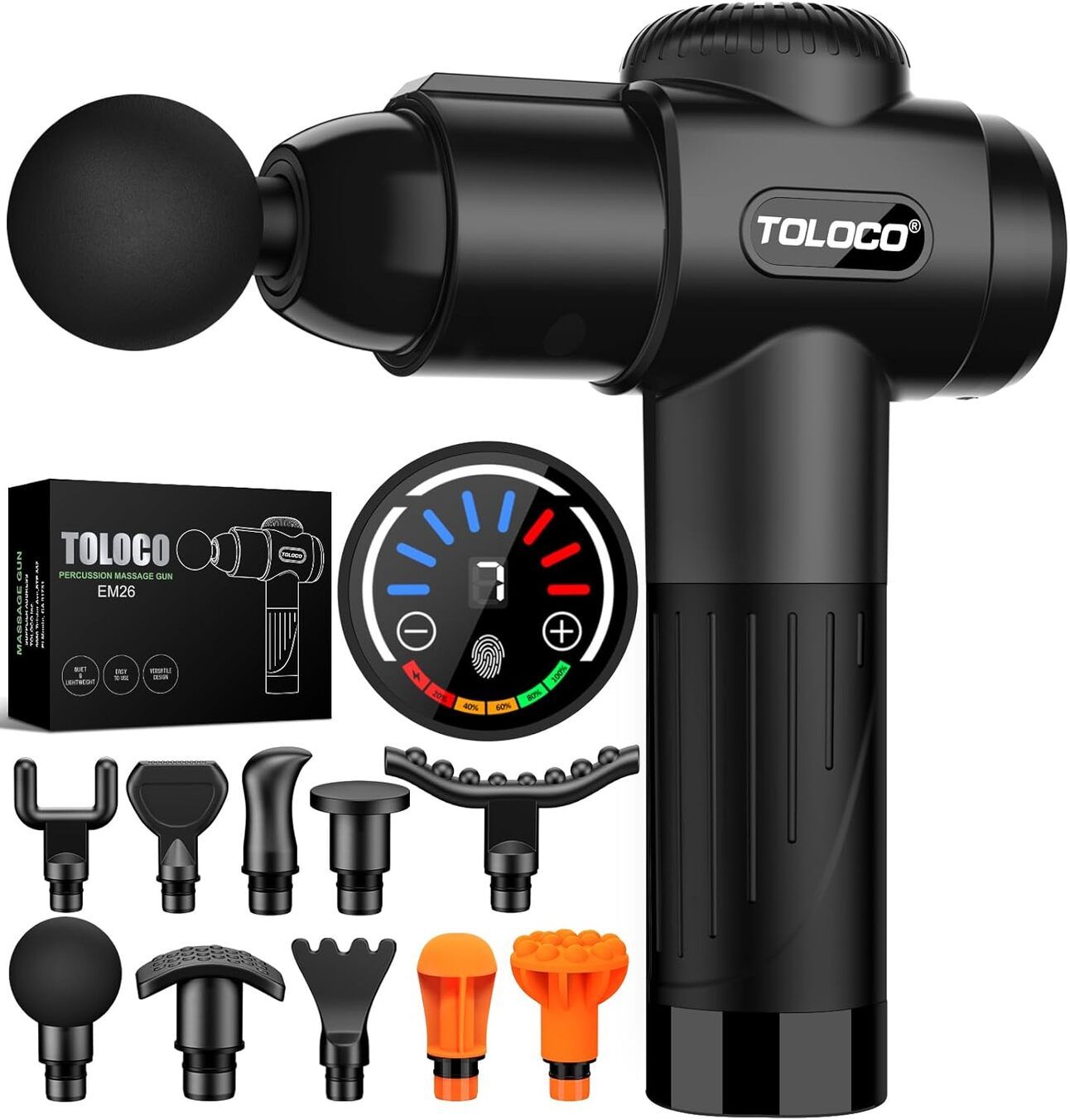 Theragun Pro High-performance deep tissue massage gun with Bluetooth app support, ideal for athletes needing intense recovery and precision muscle relief.