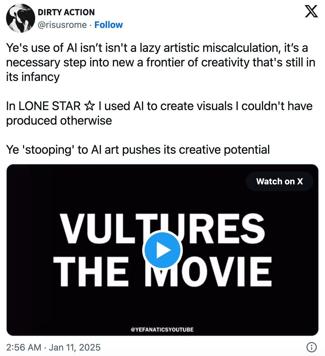 Post on X