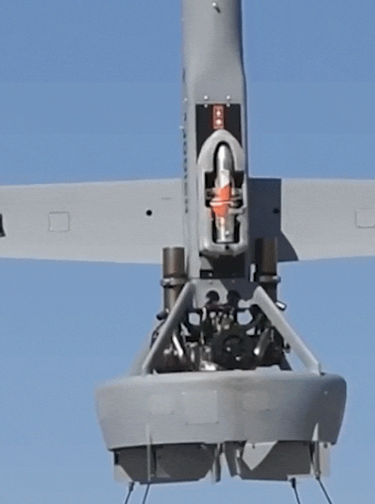 Shield AI V-BAT drone vertical takeoff