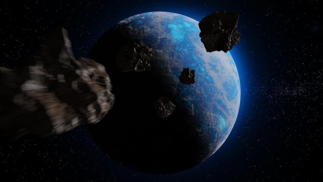 Alien planet and Asteroids