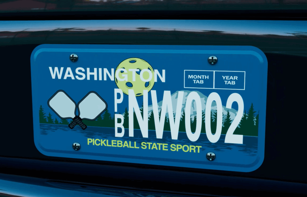 Washington state’s new pickleball license plate just launched