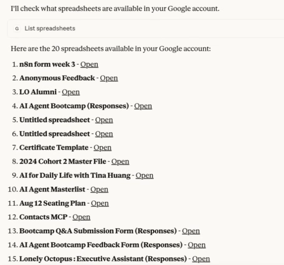 list-spreadsheets