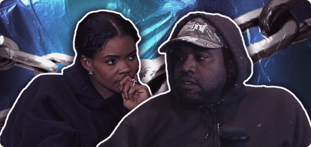 Ye and Candace Owens doing an interview